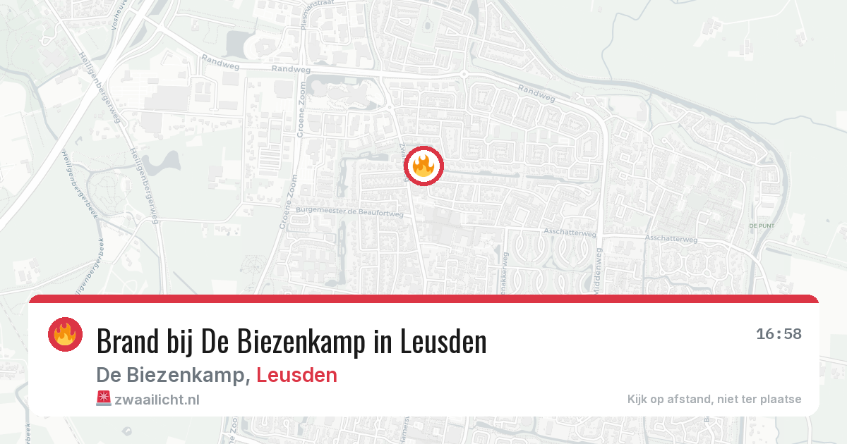 Brand bij De Biezenkamp in Leusden — 3 jul 2026