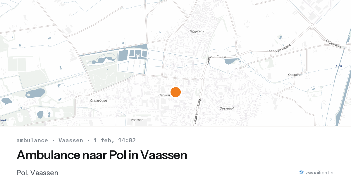 Ambulance naar Pol in Vaassen — 1 feb 2026