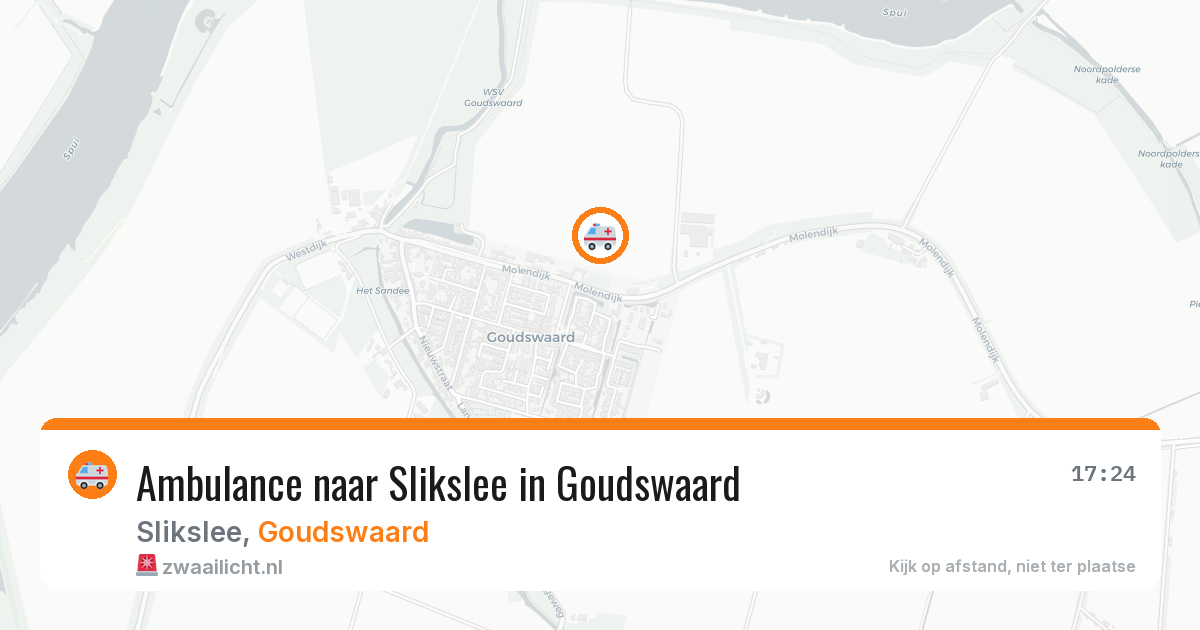 Ambulance naar Slikslee in Goudswaard — 30 jun 2026