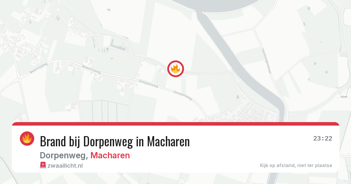 Brand bij Dorpenweg in Macharen — 5 feb 2026