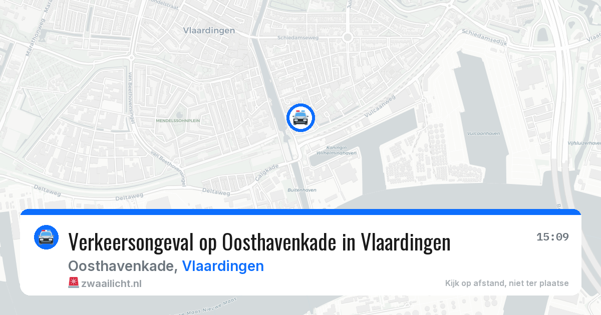Verkeersongeval op Oosthavenkade in Vlaardingen — 12 apr 2026