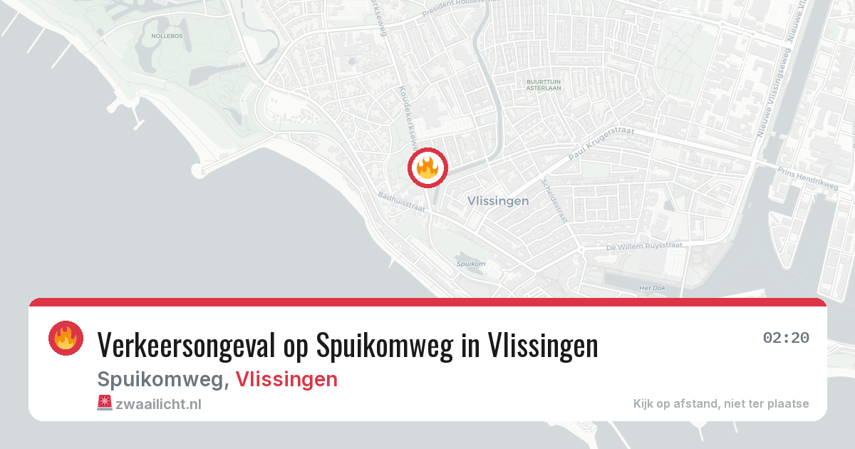 Verkeersongeval op Spuikomweg in Vlissingen — 14 mei 2026