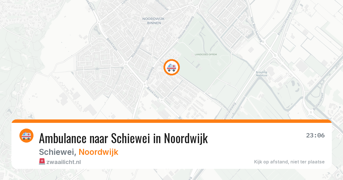 Ambulance naar Schiewei in Noordwijk — 31 jul 2026