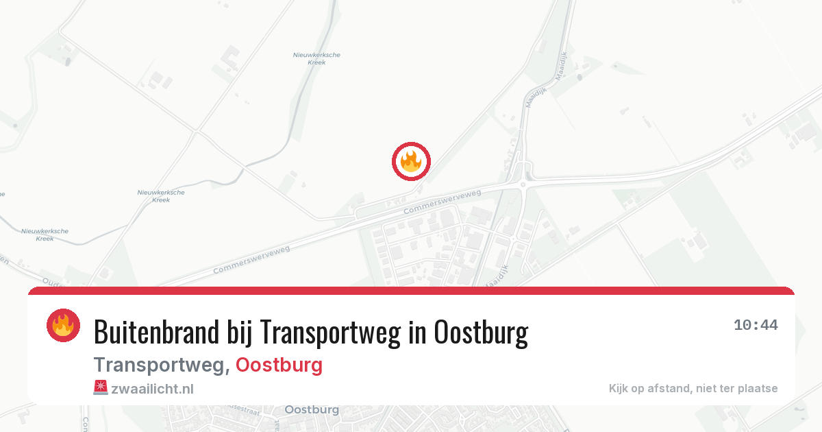 Buitenbrand bij Transportweg in Oostburg — 4 aug 2026