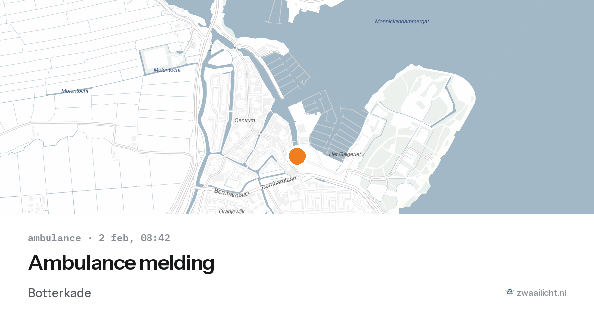 Ambulance melding — 2 feb 2026