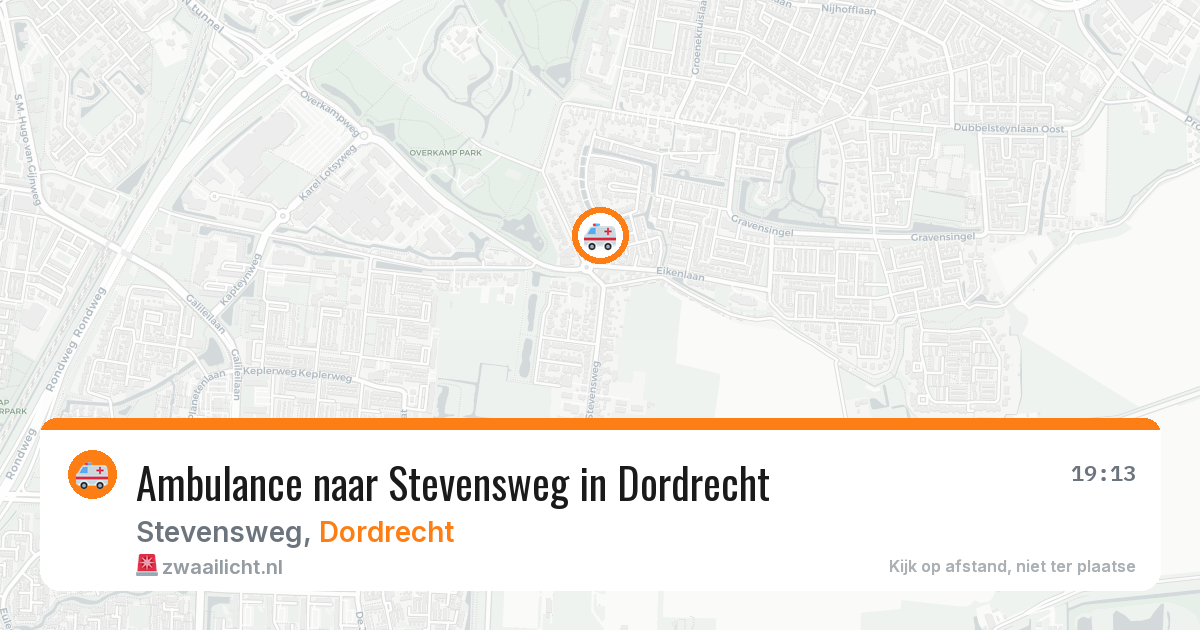 Ambulance naar Stevensweg in Dordrecht — 16 jun 2026