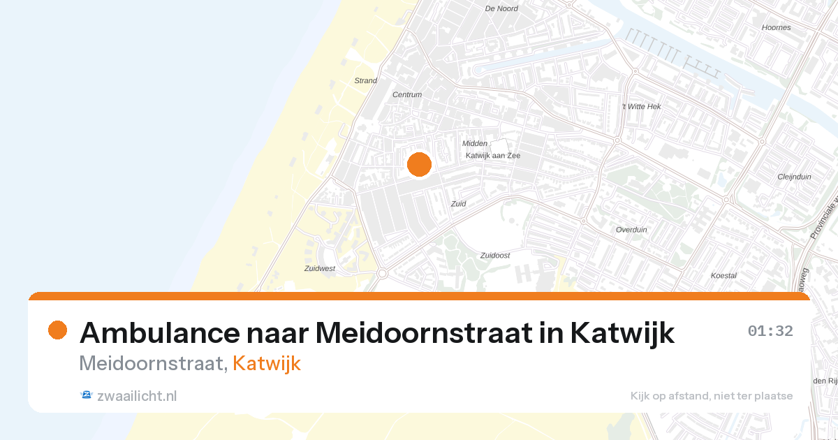 Ambulance naar Meidoornstraat in Katwijk — 27 apr 2026