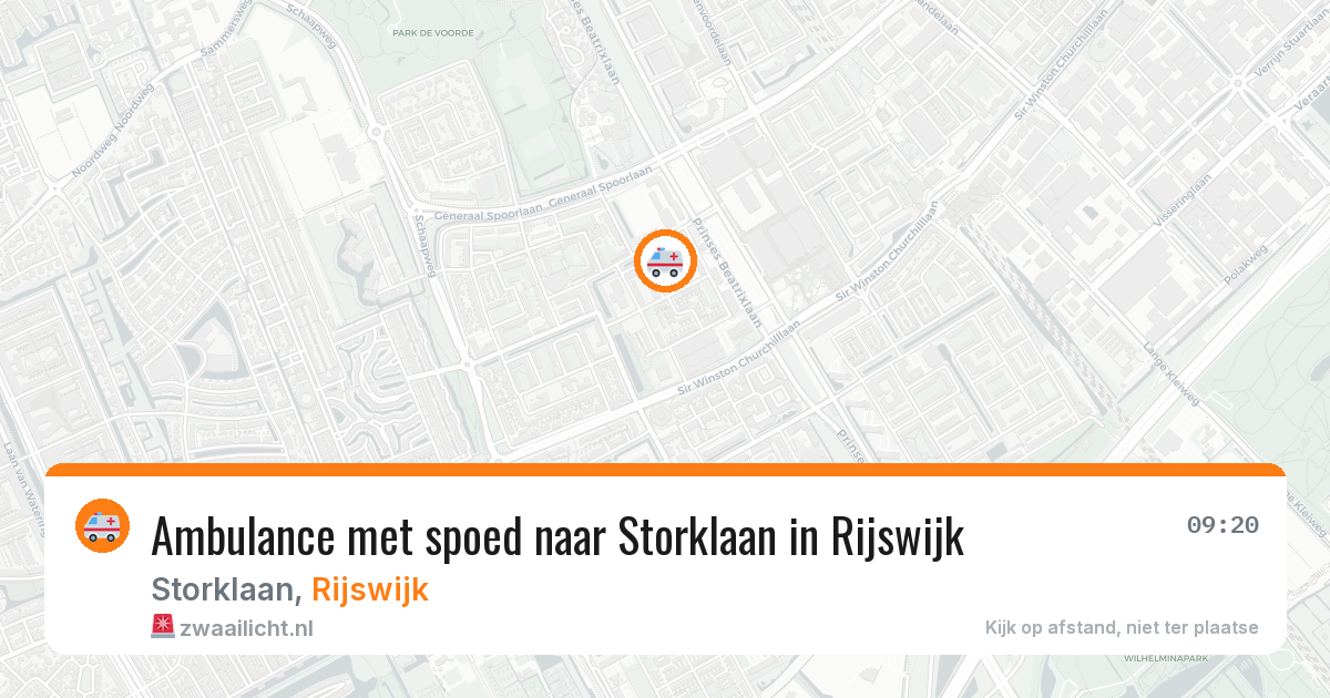 Ambulance met spoed naar Storklaan in Rijswijk — 21 feb 2026
