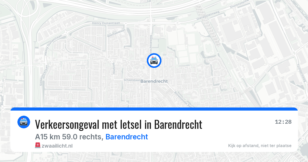 Verkeersongeval met letsel in Barendrecht — 23 jun 2026