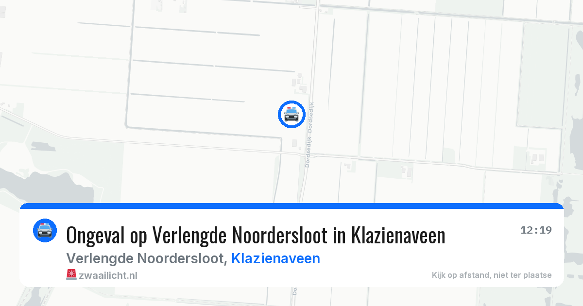 Ongeval op Verlengde Noordersloot in Klazienaveen — 24 jan 2026