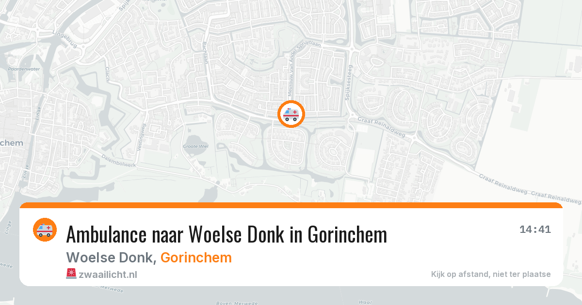 Ambulance naar Woelse Donk in Gorinchem — 10 jun 2026