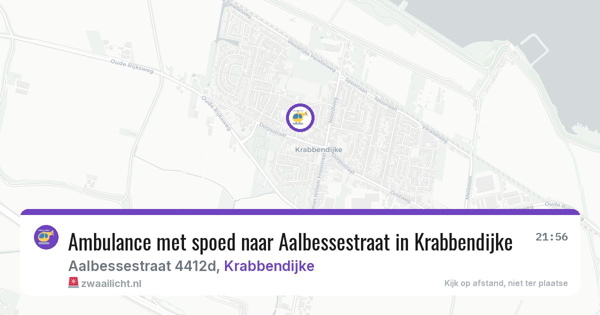 Ambulance met spoed naar Aalbessestraat in Krabbendijke — 5 mei 2026