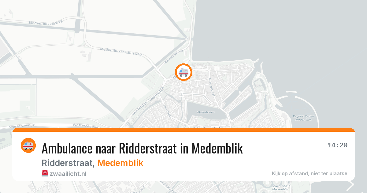 Ambulance naar Ridderstraat in Medemblik — 21 jul 2026
