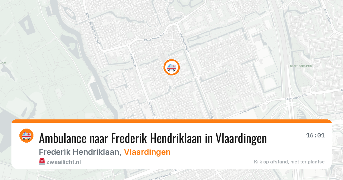 Ambulance naar Frederik Hendriklaan in Vlaardingen — 27 mei 2026