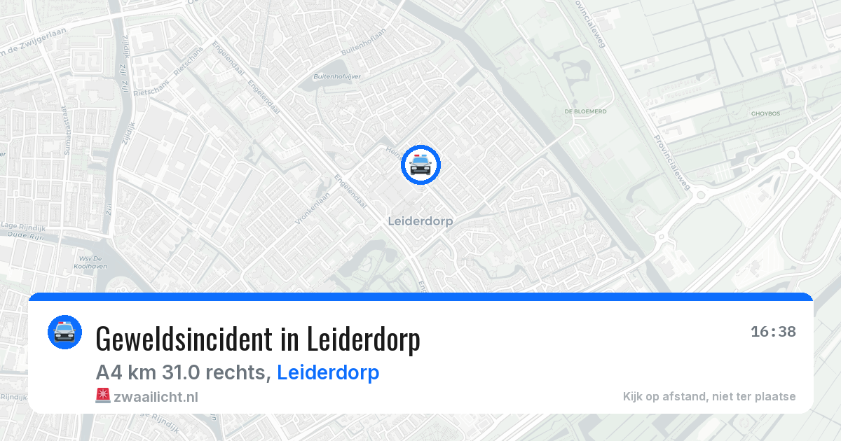 Geweldsincident in Leiderdorp — 10 apr 2026