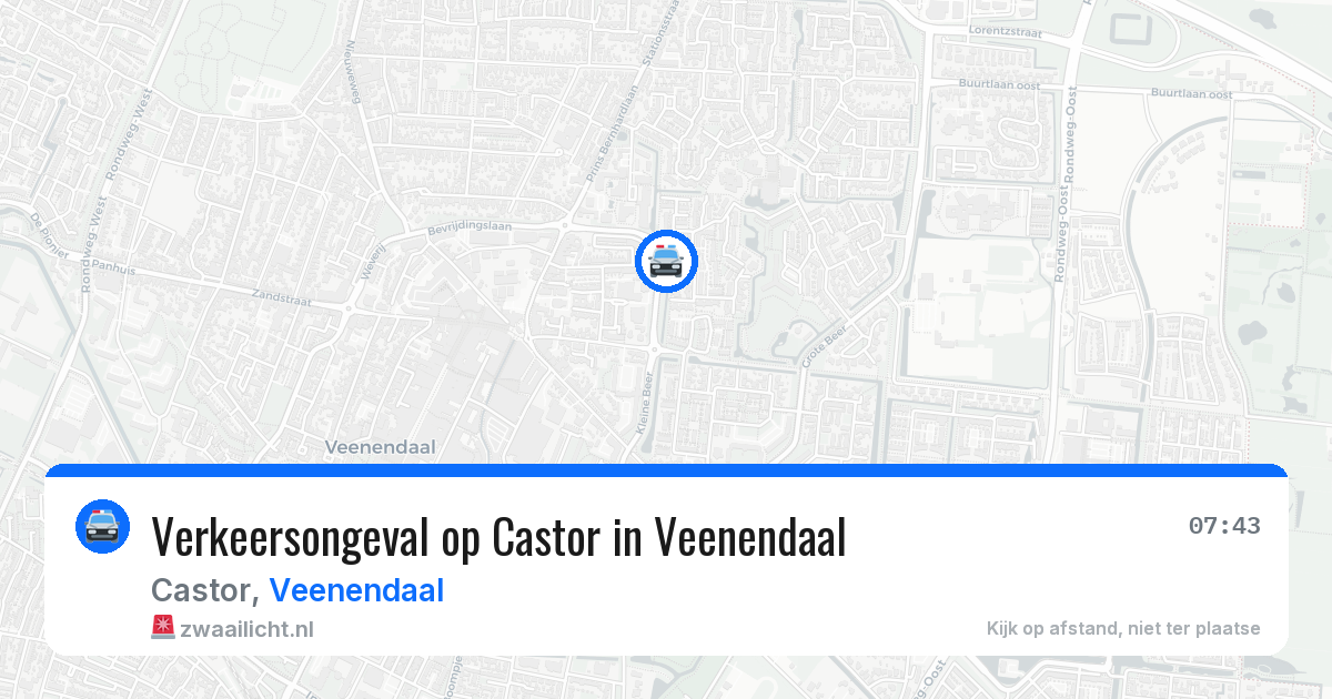 Verkeersongeval op Castor in Veenendaal — 12 mei 2026