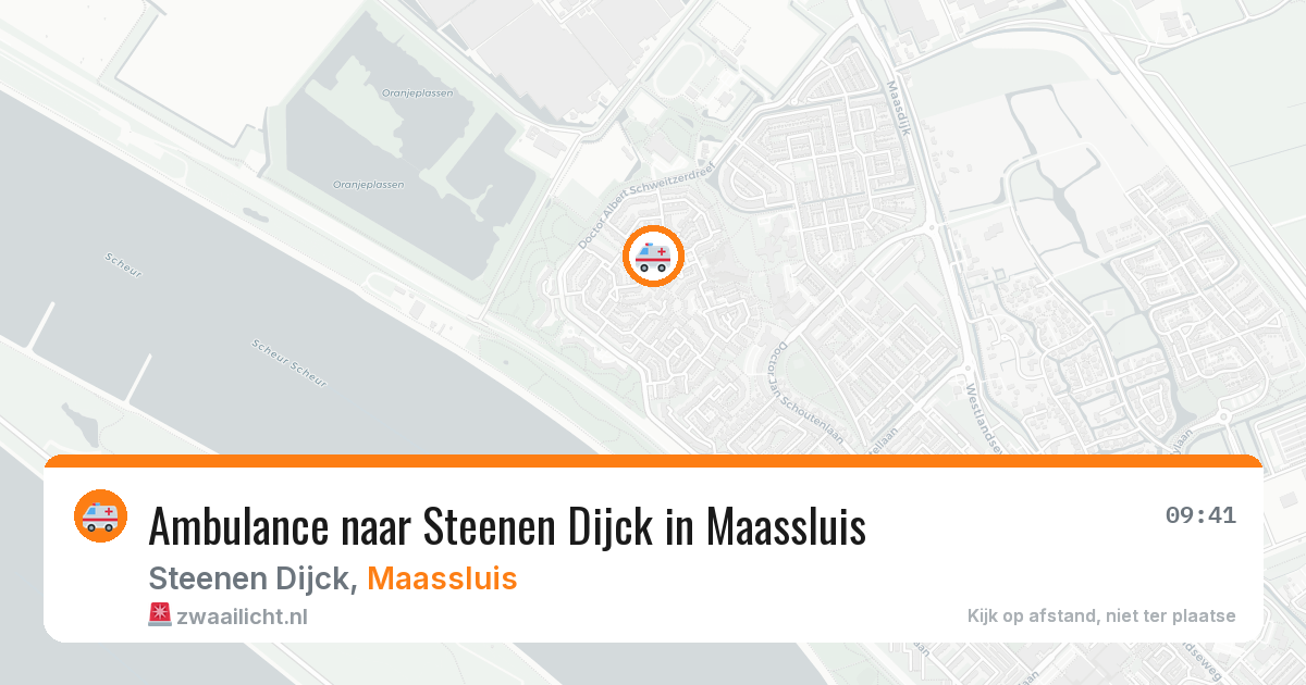 Ambulance naar Steenen Dijck in Maassluis — 24 mrt 2026