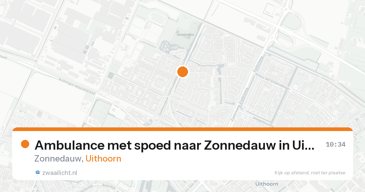 Ambulance met spoed naar Zonnedauw in Uithoorn — 4 jun 2026