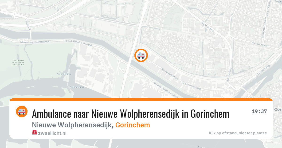 Ambulance naar Nieuwe Wolpherensedijk in Gorinchem — 11 aug 2026