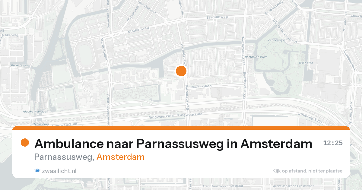 Ambulance naar Parnassusweg in Amsterdam — 24 mei 2026