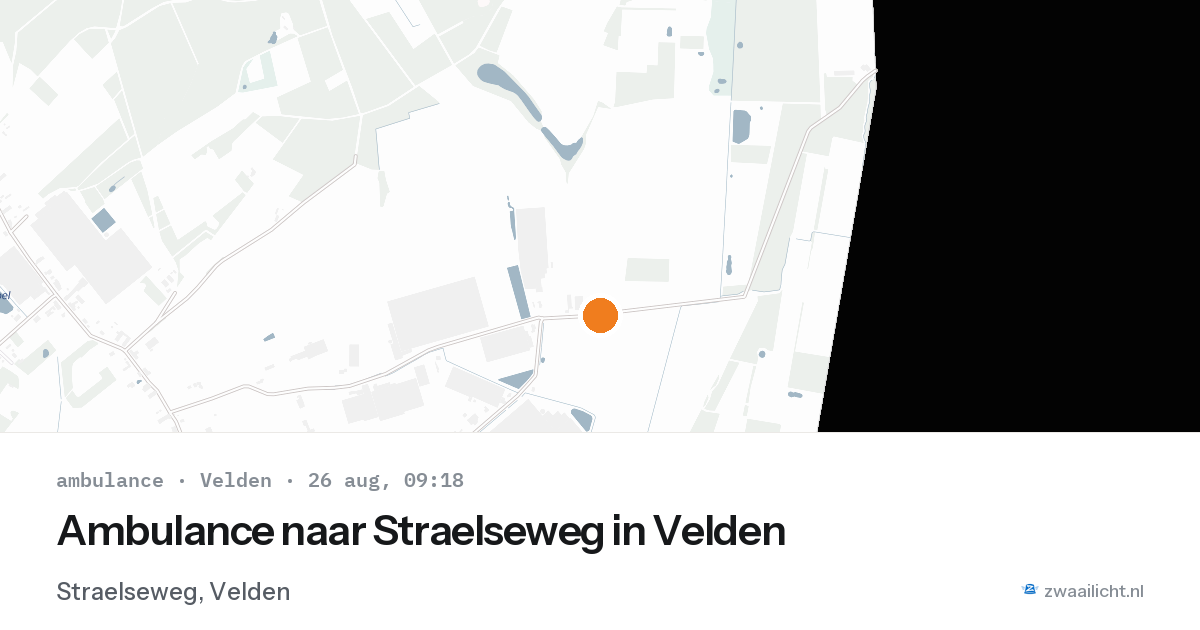 Ambulance naar Straelseweg in Velden — 26 aug 2026