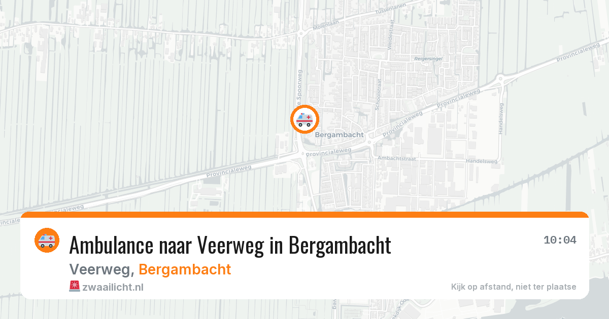 Ambulance naar Veerweg in Bergambacht — 31 mrt 2026