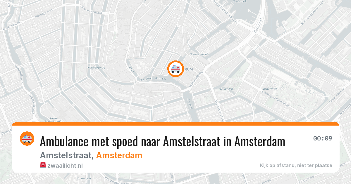 Ambulance met spoed naar Amstelstraat in Amsterdam — 27 jun 2026