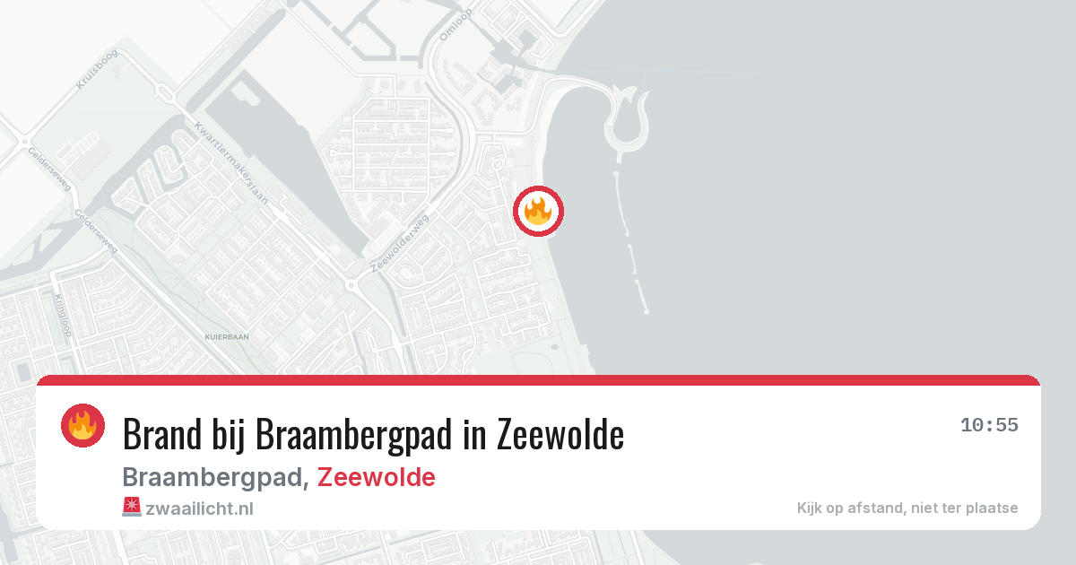 Brand bij Braambergpad in Zeewolde — 12 aug 2026