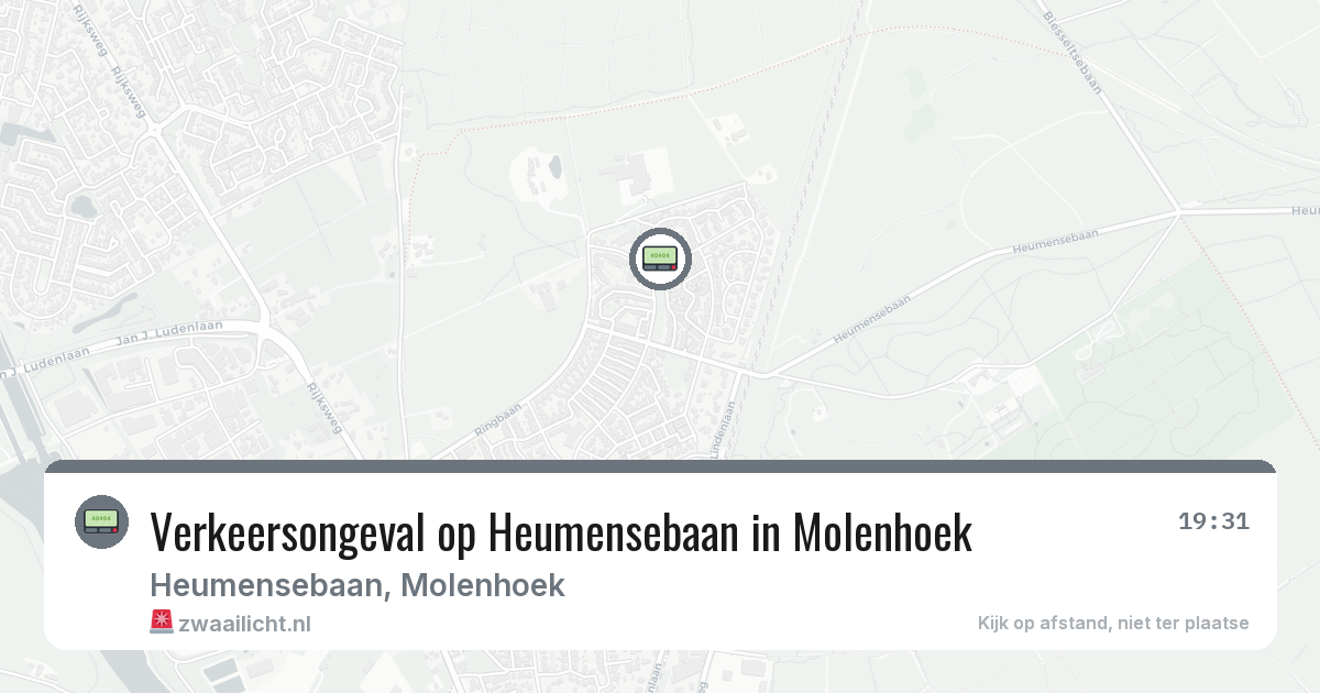Verkeersongeval op Heumensebaan in Molenhoek — 23 jul 2026