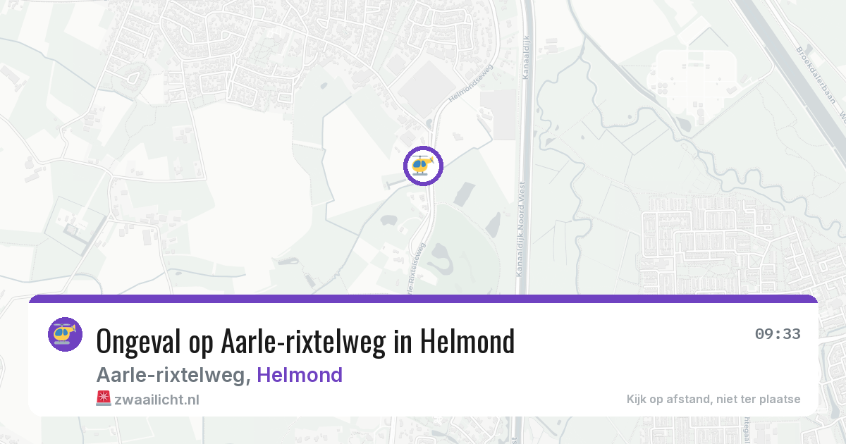 Ongeval op Aarle-rixtelweg in Helmond — 23 jun 2026