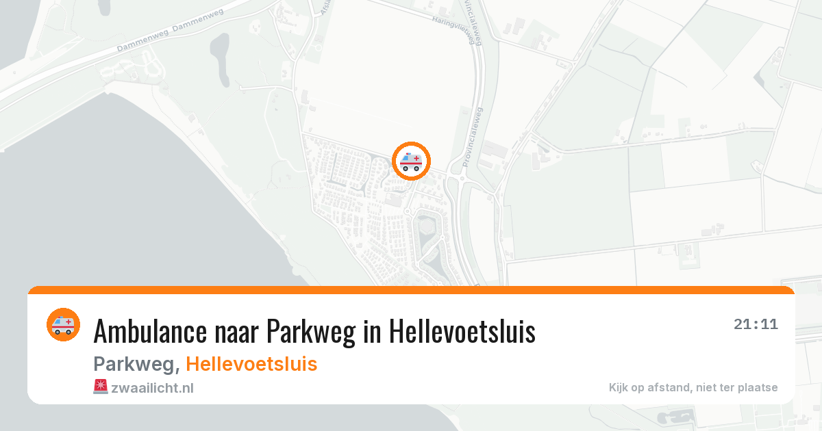 Ambulance naar Parkweg in Hellevoetsluis — 27 mei 2026