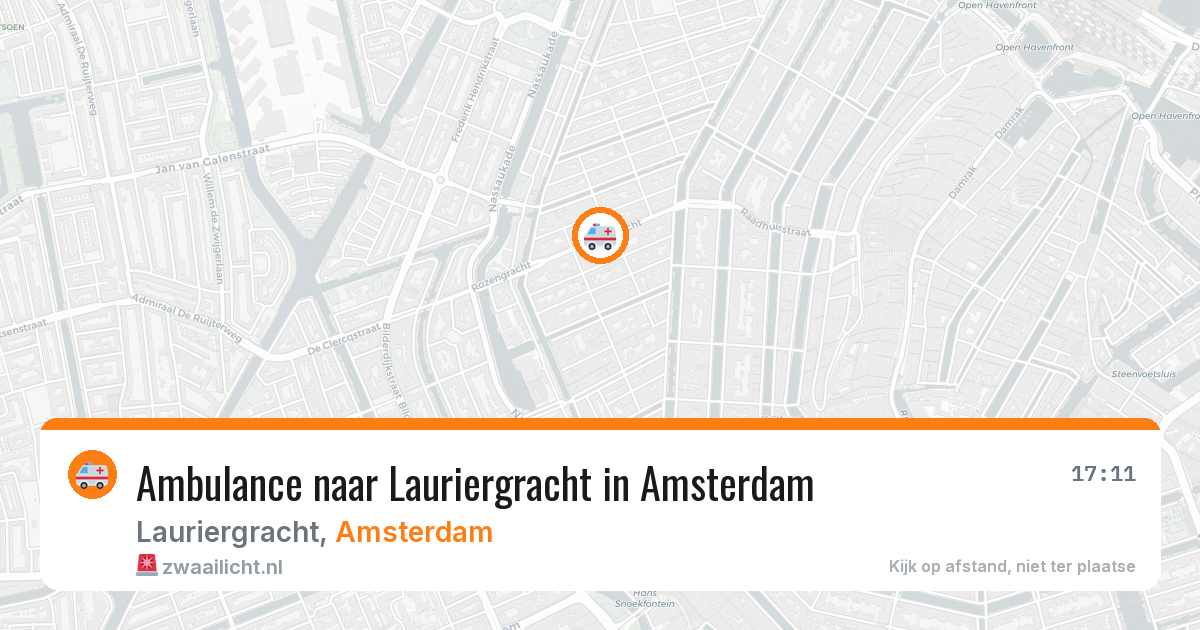 Ambulance naar Lauriergracht in Amsterdam — 29 jan 2026