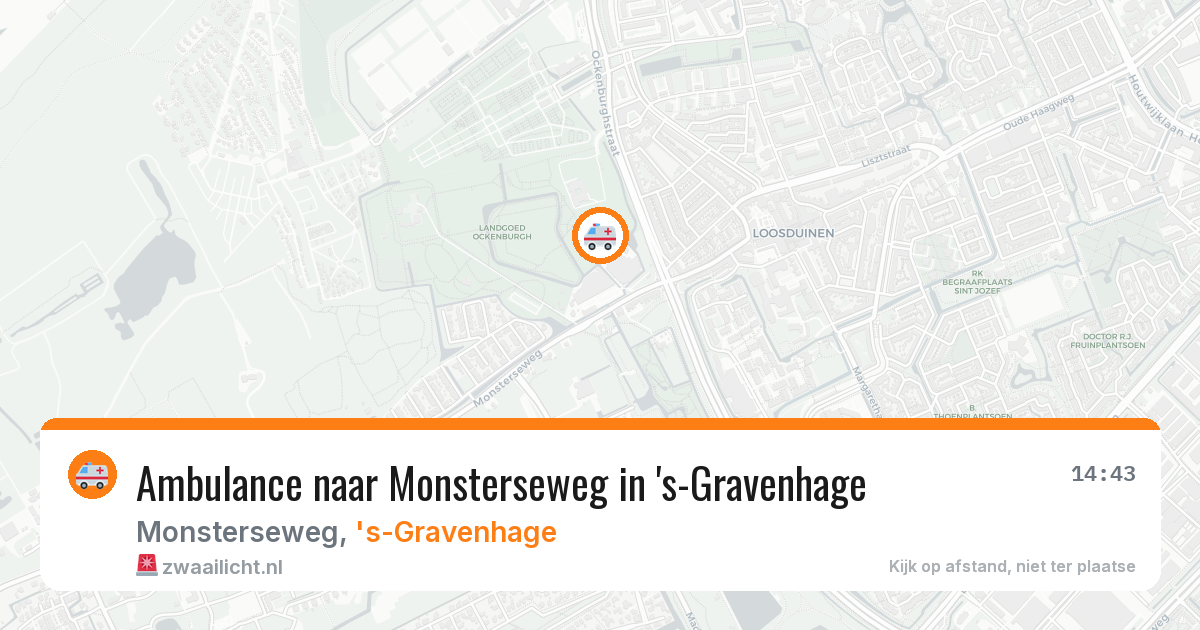 Ambulance naar Monsterseweg in 's-Gravenhage — 11 jul 2026