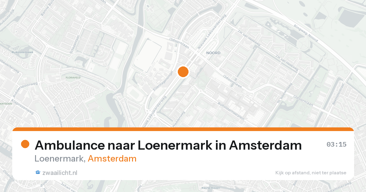 Ambulance naar Loenermark in Amsterdam — 21 aug 2026