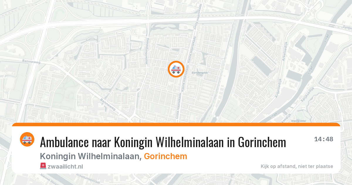 Ambulance naar Koningin Wilhelminalaan in Gorinchem — 20 mei 2026