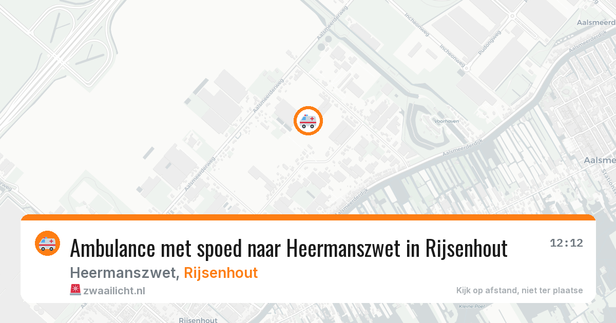 Ambulance met spoed naar Heermanszwet in Rijsenhout — 19 jan 2026