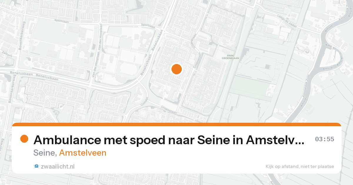 Ambulance met spoed naar Seine in Amstelveen — 8 feb 2026
