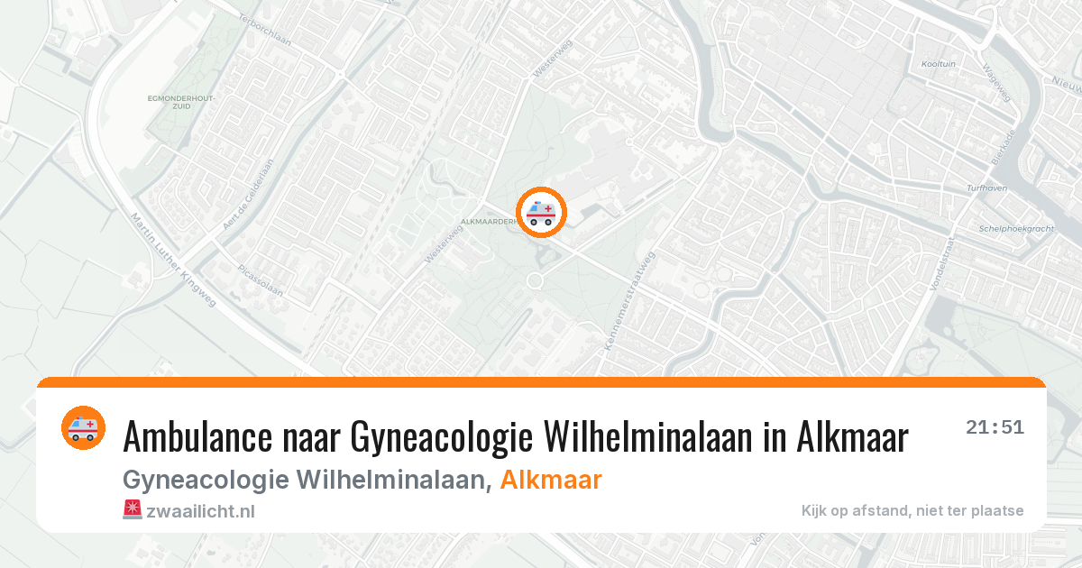 Ambulance naar Gyneacologie Wilhelminalaan in Alkmaar — 1 feb 2026