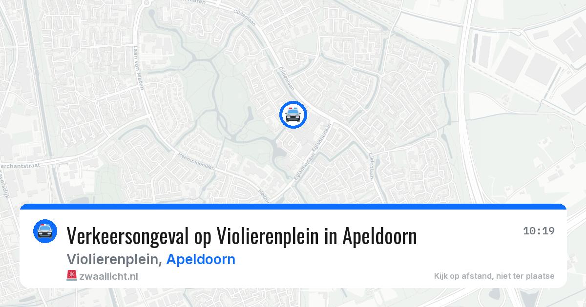Verkeersongeval op Violierenplein in Apeldoorn — 4 aug 2026