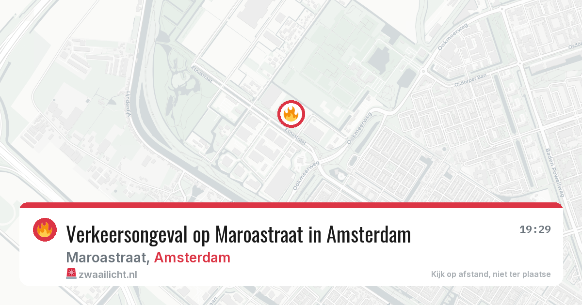 Verkeersongeval op Maroastraat in Amsterdam — 1 apr 2026