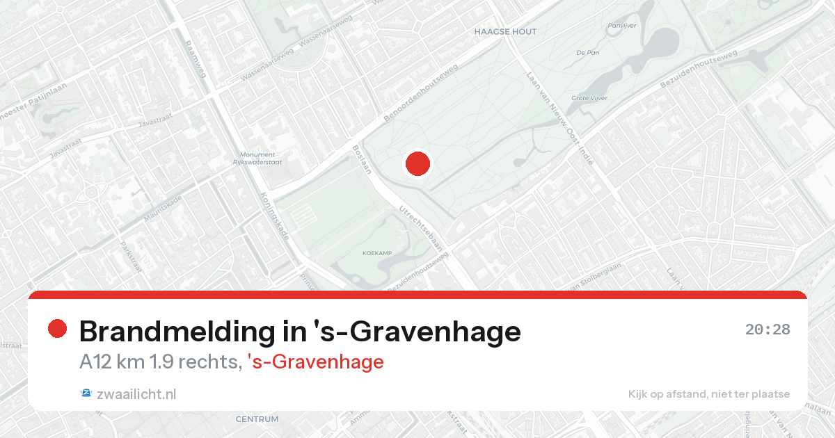 Brandmelding in 's-Gravenhage — 24 aug 2026