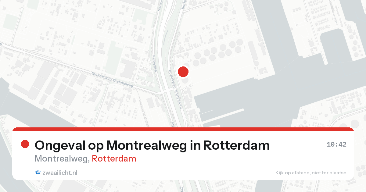 Ongeval op Montrealweg in Rotterdam — 19 aug 2026