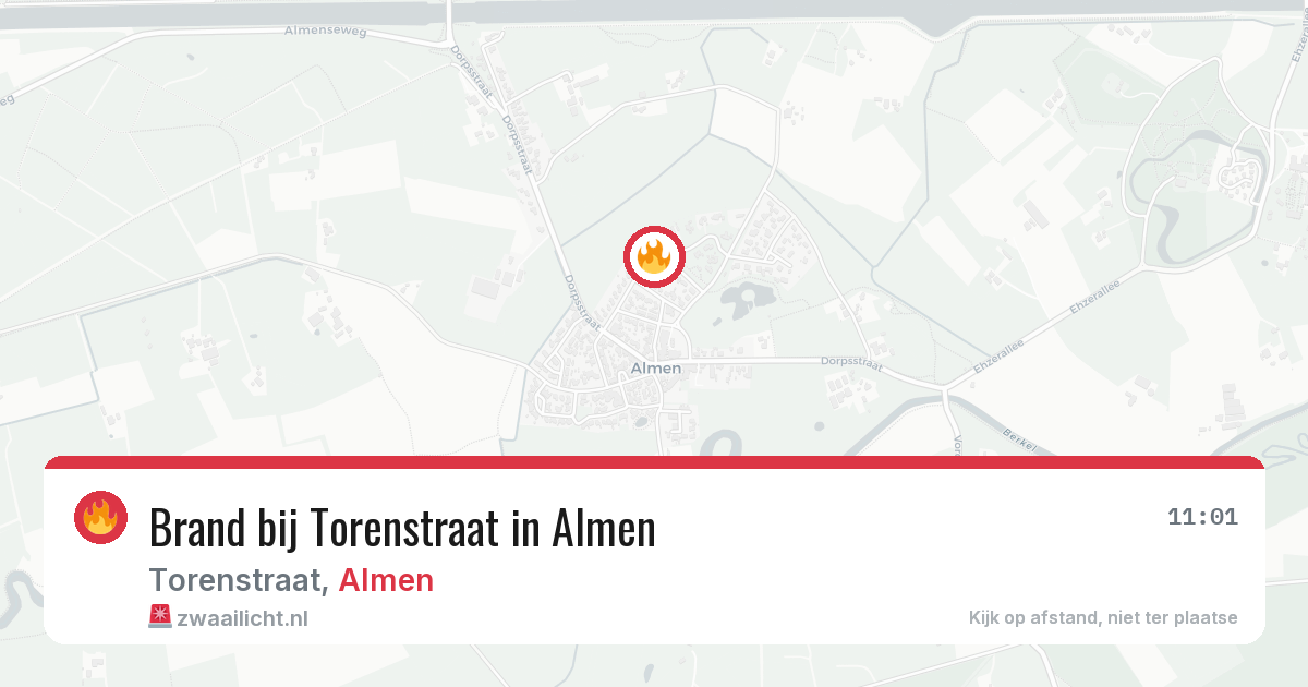 Brand bij Torenstraat in Almen — 28 jun 2026