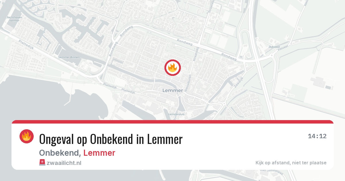 Ongeval op Onbekend in Lemmer — 5 aug 2026