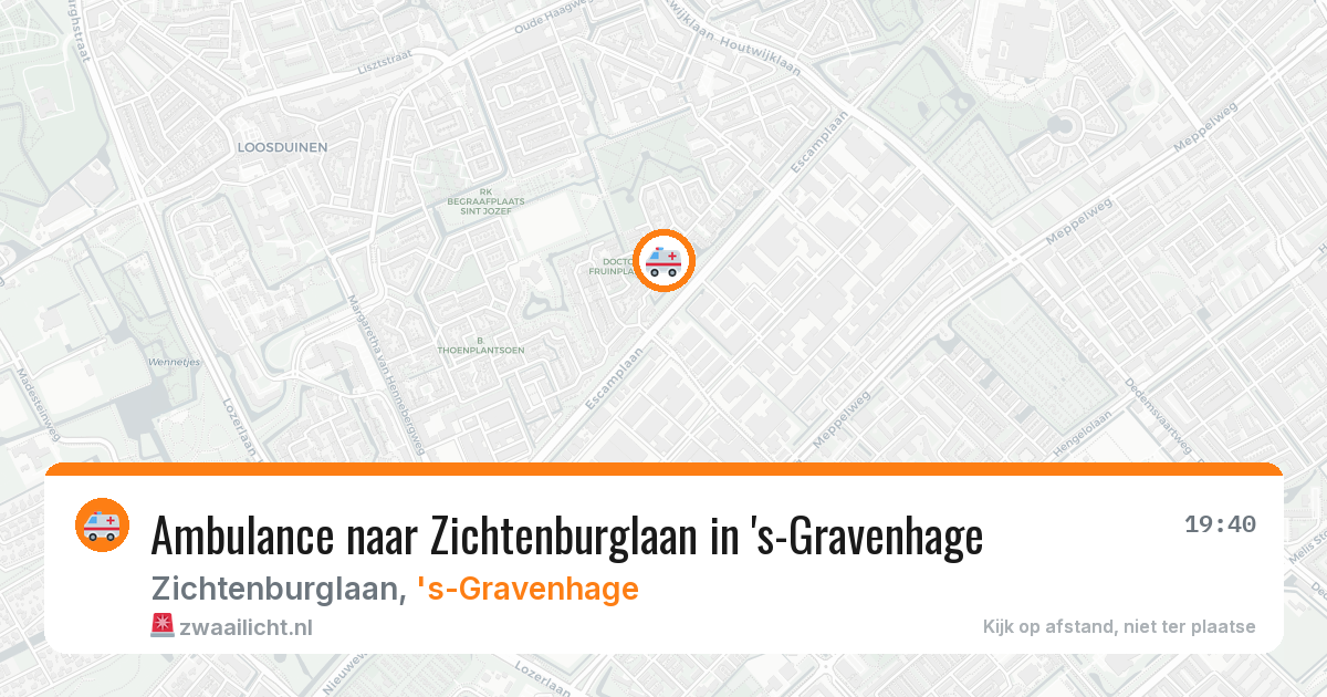 Ambulance naar Zichtenburglaan in 's-Gravenhage — 4 jul 2026