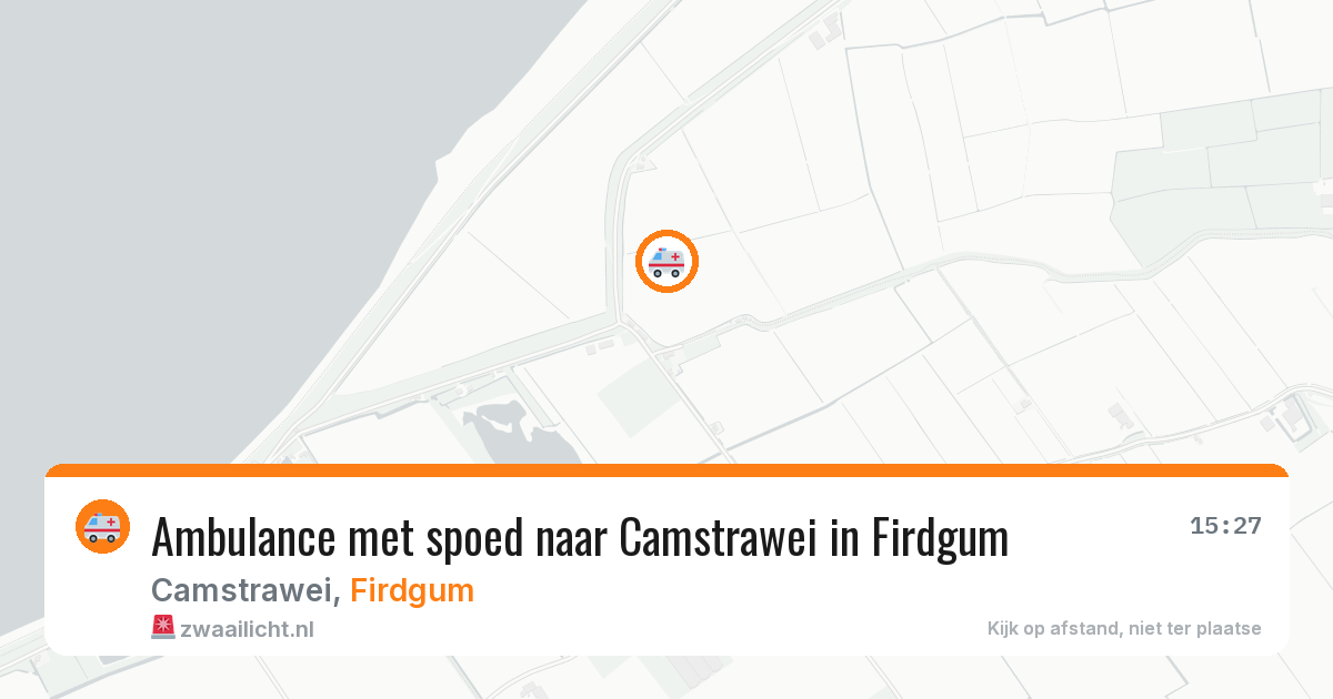 Ambulance met spoed naar Camstrawei in Firdgum — 6 apr 2026