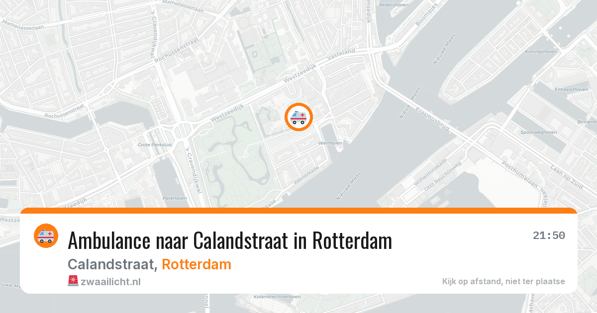Ambulance naar Calandstraat in Rotterdam — 16 jun 2026