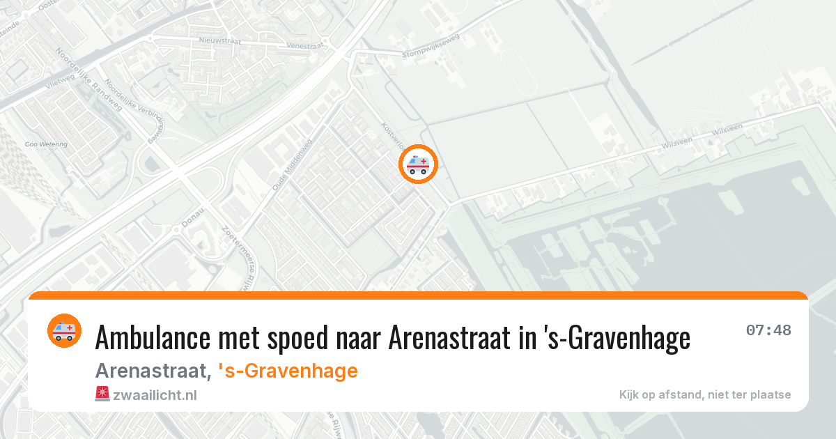 Ambulance met spoed naar Arenastraat in 's-Gravenhage — 30 mei 2026