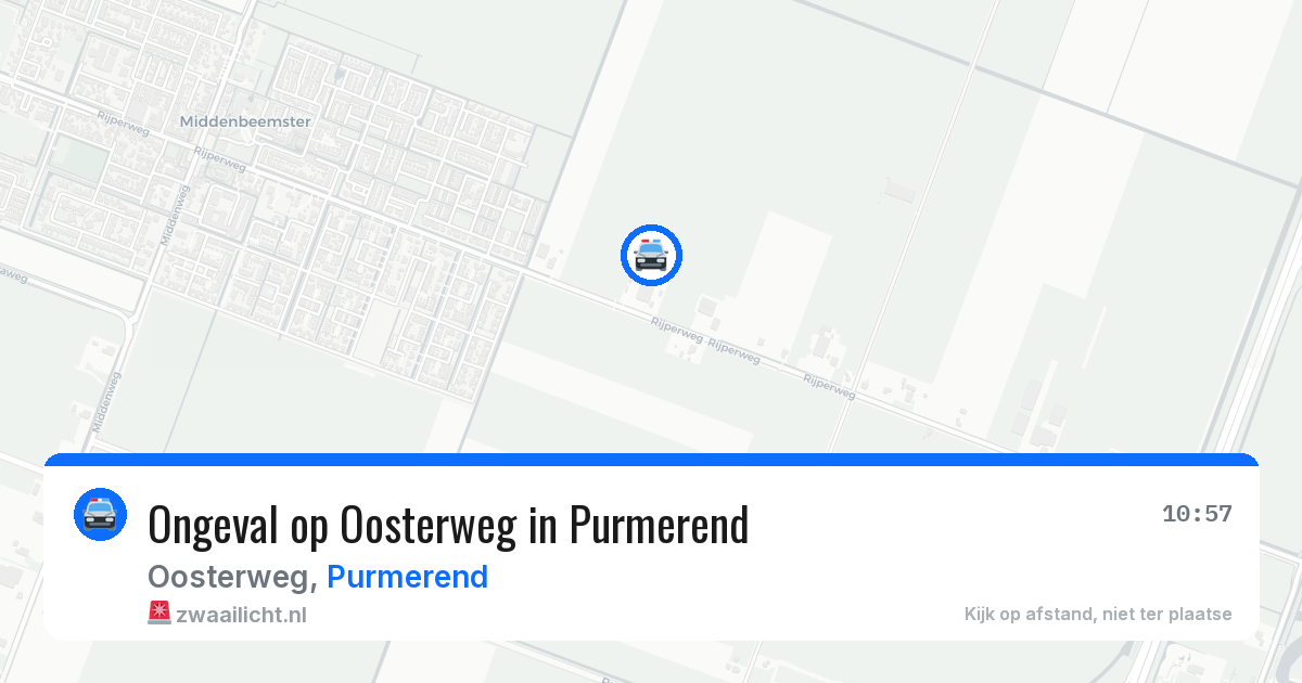Ongeval op Oosterweg in Purmerend — 12 aug 2026
