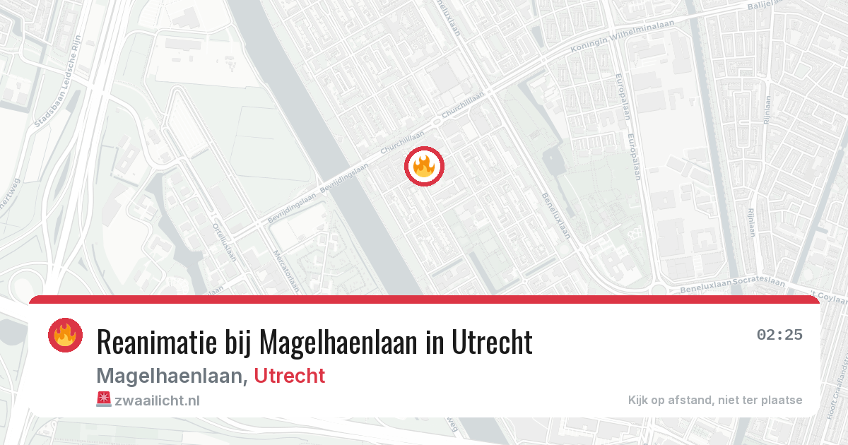 Reanimatie bij Magelhaenlaan in Utrecht — 7 jul 2026